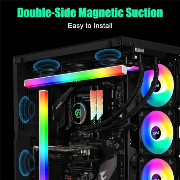 RGB PC Light Strip for Gaming Case, Compatible with GIM Hub,Magnetic Addressable - Picture 5 of 6